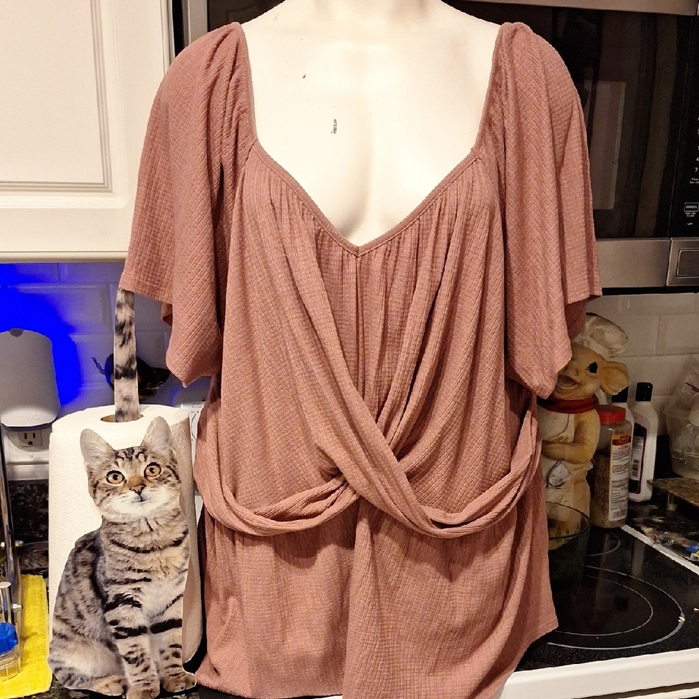 f Maurices Stretch Short Sleeve Top 4x